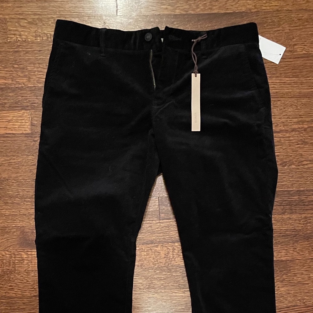 Size 32 Corduroy Vince Pants Black Mint NWT